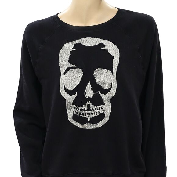 Zadig & Voltaire Upper Brode Skull Sweatshirt Pullover Top Oversized M 273864 - Picture 5 of 7